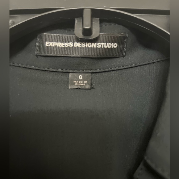 Black Shirt Dress - Picture 3 of 4